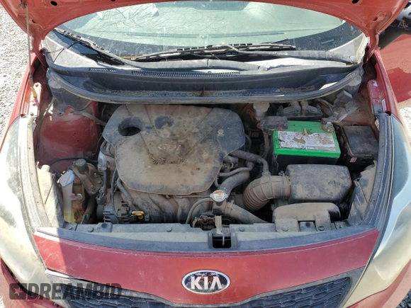 2014 Kia Rio LX with VIN KNADM4A35E6357844, listed as a Copart auction lot 55349705 with 173,026 mi miles and Clean Title. Bid and sale history available at DreamBid. Image 11.