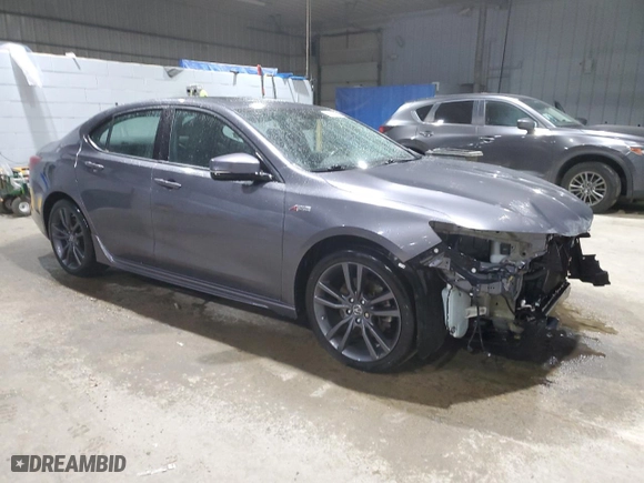 2019 Acura TLX w/A-Spec Pkg with VIN 19UUB3F61KA002637, listed as a Copart auction lot 88709515 with 87,385 mi miles and Salvage Title. Bid and sale history available at carsss.com. Image 4.