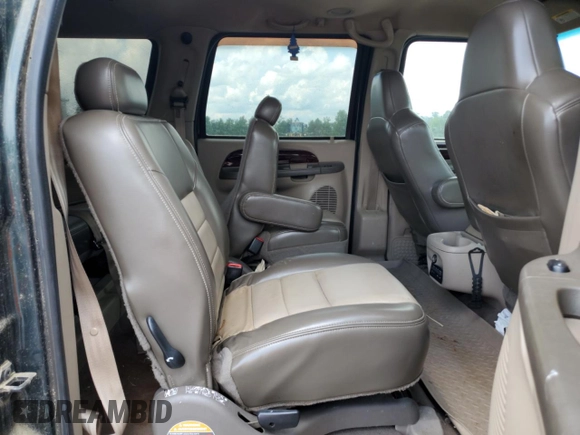 2003 Ford Excursion Eddie Bauer с VIN 1FMNU45S63EA15696, выставлен на аукционе Copart как лот 57557965 с пробегом 129 493 миль миль и Чистый • Clean title. История ставок и продаж доступна на DreamBid. Изображение 11.