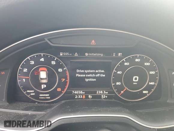 2019 Audi Q7 Prestige z VIN WA1VAAF78KD011315, wystawiony jako Copart lot #56896475 z przebiegiem 74 658 mil mil oraz Szkoda całkowita • Salvage title. Historia ofert i sprzedaży dostępna na DreamBid. Obrazek 9.