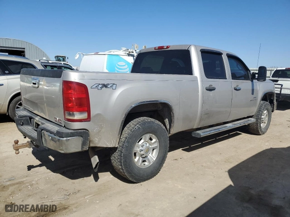 2008 GMC Sierra 2500HD SLE1 with VIN 1GTHK23698F176529, listed as a Copart auction lot 48583425 with 355,814 mi miles and Salvage Title. Bid and sale history available at carsss.com. Image 3.