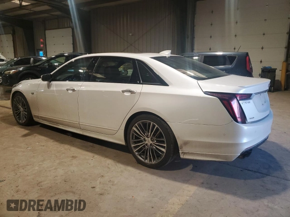 2019 Cadillac CT6 Sport AWD with VIN 1G6KP5R63KU143578, listed as a Copart auction lot 42599415 with 115,853 mi miles and Salvage title. Bid and sale history available at DreamBid. Image 2.