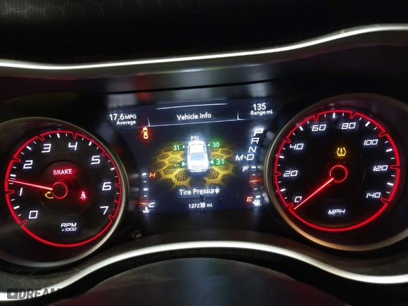 2016 Dodge Charger SXT with VIN 2C3CDXJG9GH180966, listed as a IAAI auction lot 41243491 with 127,235 mi miles. Bid and sale history available at carsss.com. Image 7.