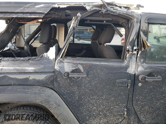 2018 Jeep Wrangler Unlimited Sport with VIN 1C4BJWDG6JL898068, listed as a Copart auction lot 80882454 with 128,136 mi miles and Salvage title. Bid and sale history available at DreamBid. Image 11.