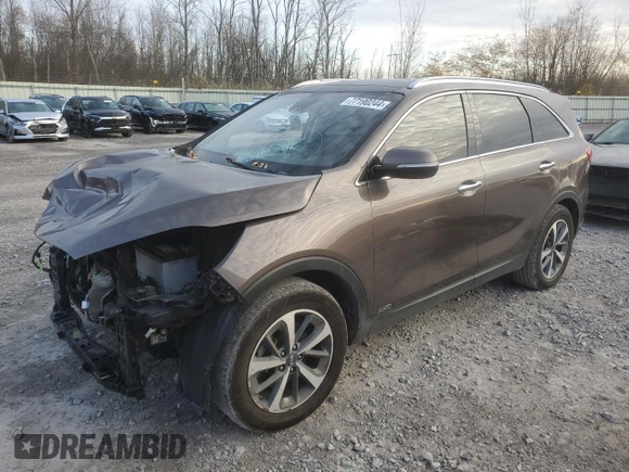 2019 Kia Sorento EX V6 with VIN 5XYPHDA51KG509343, listed as a Copart auction lot 77190244 with 146,620 mi miles and Non Repairable. Bid and sale history available at carsss.com. Image 1.