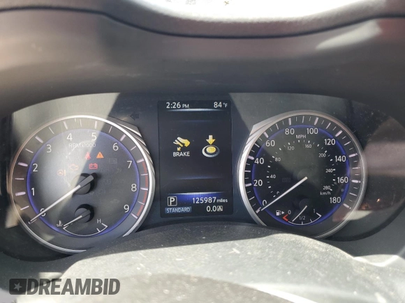2016 Infiniti Q50 3.0t Premium with VIN JN1EV7AP7GM300734, listed as a Copart auction lot 55263025 with 125,987 mi miles and Clean Title. Bid and sale history available at carsss.com. Image 9.