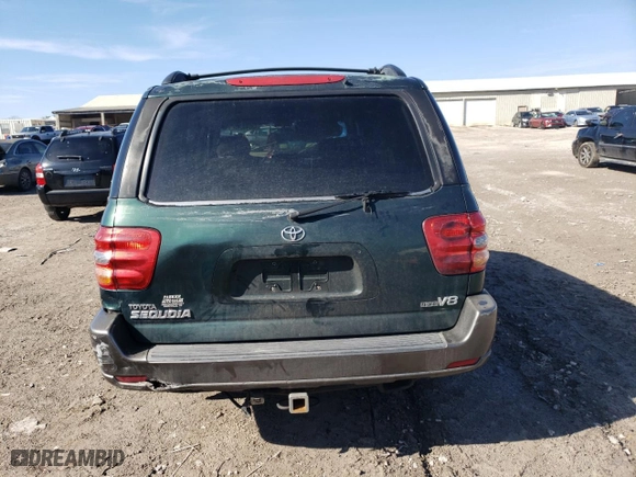 2004 Toyota Sequoia SR5 with VIN 5TDZT34A24S220925, listed as a Copart auction lot 43048845 with 258,299 mi miles and Salvage Title. Bid and sale history available at carsss.com. Image 6.