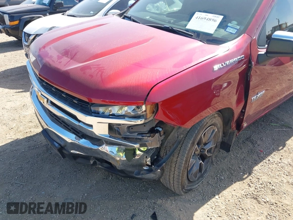 2019 Chevrolet Silverado 1500 LT with VIN 1GCRWCED9KZ358358, listed as a IAAI auction lot 41694896 with 91,321 mi miles and . Bid and sale history available at DreamBid. Image 6.