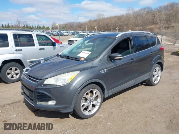 2015 Ford Escape Titanium with VIN 1FMCU0J91FUB74896, listed as a IAAI auction lot 41919609 with 135,363 mi miles. Bid and sale history available at carsss.com. Image 2.