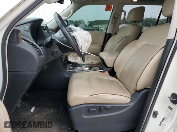 2020 Nissan Armada Platinum with VIN JN8AY2NF3L9360616, listed as a Copart auction lot 55222495 with 132,599 mi miles and Salvage title. Bid and sale history available at DreamBid. Image 7.