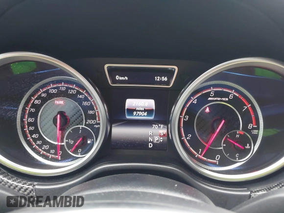 2018 Mercedes-Benz GLS 63 AMG with VIN 4JGDF7FE1JB099084, listed as a IAAI auction lot 42220385 with 97,904 mi miles and . Bid and sale history available at DreamBid. Image 7.