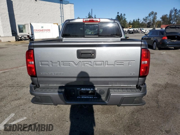 2021 Chevrolet Colorado 2WD LT with VIN 1GCGSCEA4M1285376, listed as a Copart auction lot 42441655 with 41,218 mi miles and Salvage Title. Bid and sale history available at carsss.com. Image 6.