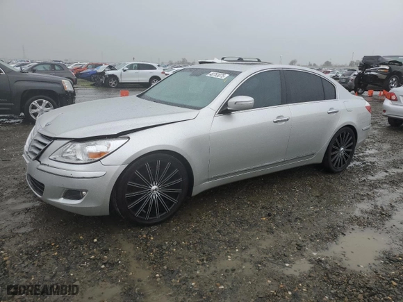 2009 Hyundai Genesis with VIN KMHGC46F89U059114, listed as a Copart auction lot 48783075 with 108,773 mi miles and Salvage Title. Bid and sale history available at carsss.com. Image 1.