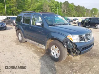 2005 Nissan Pathfinder LE with VIN 5N1AR18UX5C745525, listed as a IAAI auction lot 42041750 with 258,684 mi miles and . Bid and sale history available at DreamBid. Image 1.