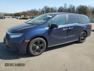 2022 Honda Odyssey with VIN NY76524, listed as a Copart auction lot 50892655 with 31,852 mi miles and Salvage title. Bid and sale history available at DreamBid. Image 1.