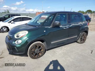 2015 FIAT 500L Urbana Trekking with VIN ZFBCFADHXFZ035105, listed as a Copart auction lot 81391264 with 79,737 mi miles and Salvage Title. Bid and sale history available at carsss.com. Image 1.