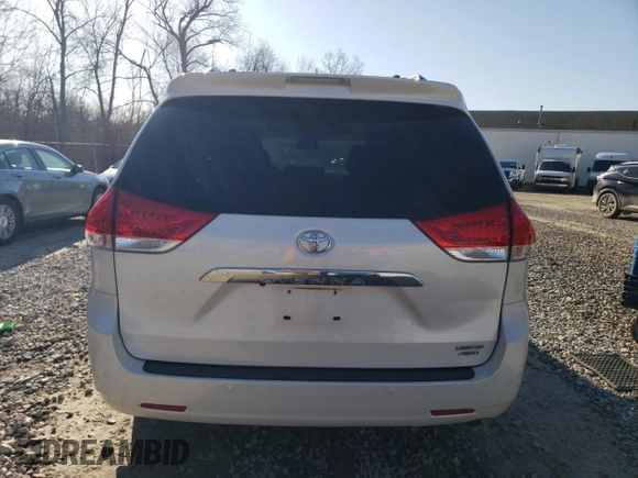 2011 Toyota Sienna XLE with VIN 5TDDK3DC5BS028703, listed as a Copart auction lot 49466845 with 108,800 mi miles and Salvage Title. Bid and sale history available at carsss.com. Image 6.