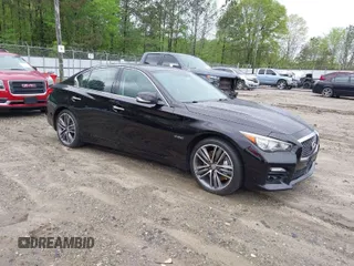 2014 Infiniti Q50 Hybrid Premium with VIN JN1AV7AR2EM700892, listed as a IAAI auction lot 41981098 with 85,244 mi miles. Bid and sale history available at carsss.com. Image 1.