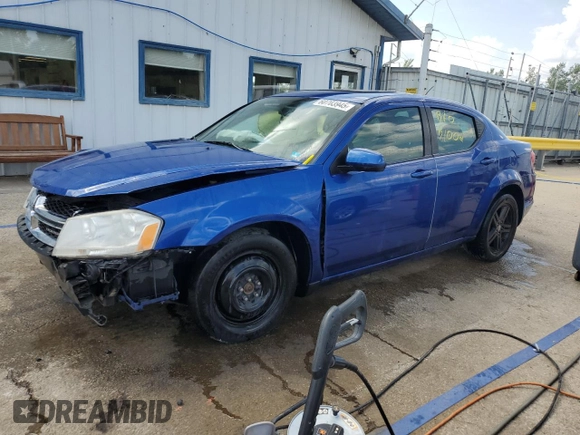 2012 Dodge Avenger SXT with VIN 1C3CDZCB5CN177710, listed as a Copart auction lot 60703945 with 184,031 mi miles and Salvage title. Bid and sale history available at DreamBid. Image 1.
