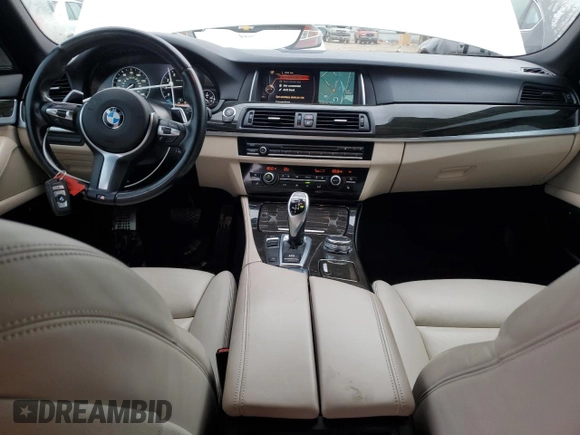 2016 BMW 5 Series 535i with VIN WBA5B1C59GG553564, listed as a Copart auction lot 81048354 with 94,959 mi miles and Salvage Title. Bid and sale history available at DreamBid. Image 8.