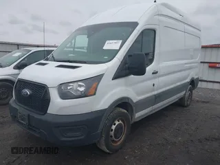 2021 Ford Transit Cargo with VIN 1FTBR1X83MKA49560, listed as a IAAI auction lot 41657997 with 44,518 mi miles and . Bid and sale history available at DreamBid. Image 17.