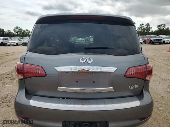 2016 Infiniti QX80 with VIN JN8AZ2NF7G9611575, listed as a Copart auction lot 62261044 with 120,151 mi miles and Salvage Title. Bid and sale history available at carsss.com. Image 6.