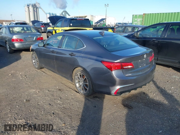 2019 Acura TLX with VIN 19UUB2F30KA002614, listed as a IAAI auction lot 41569334 with 96,320 mi miles and . Bid and sale history available at DreamBid. Image 3.
