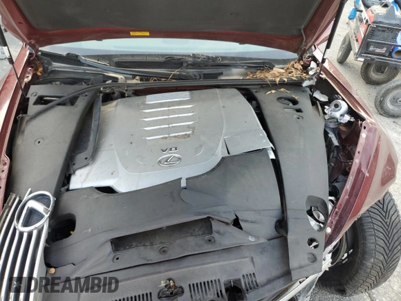 2007 Lexus LS 460 with VIN JTHBL46F475030195, listed as a Copart auction lot 65994595 with Not provided miles and Clean title. Bid and sale history available at DreamBid. Image 11.
