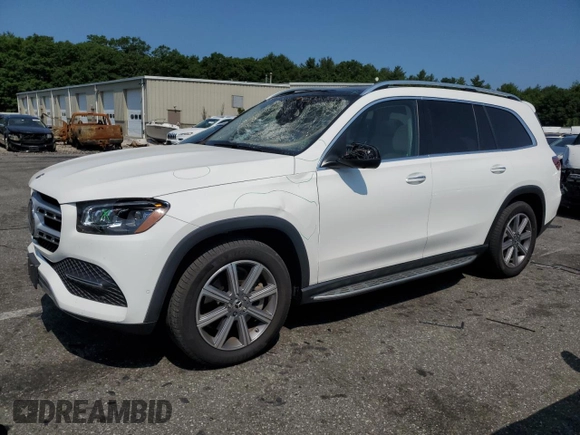 2021 Mercedes-Benz GLS 450 with VIN 4JGFF5KE5MA530216, listed as a Copart auction lot 58263894 with 30,972 mi miles and Salvage Title. Bid and sale history available at DreamBid. Image 1.