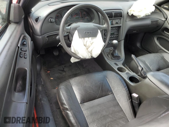2003 Ford Mustang GT Deluxe with VIN 1FAFP42X83F355206, listed as a Copart auction lot 50586845 with 77,345 mi miles and Salvage Title. Bid and sale history available at carsss.com. Image 8.