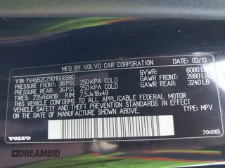 2013 Volvo XC90 Premier Plus with VIN YV4952CZ9D1668990, listed as a IAAI auction lot 41757093 with 120,792 mi miles. Bid and sale history available at carsss.com. Image 9.