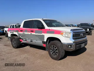 2015 Toyota Tundra 4WD Truck SR5 with VIN 5TFDY5F1XFX460998, listed as a Copart auction lot 84963964 with 194,044 mi miles and Salvage Title. Bid and sale history available at carsss.com. Image 4.