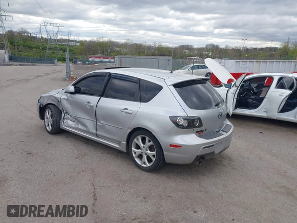 2008 Mazda 3 s GT *Ltd Avail* with VIN JM1BK344381776811, listed as a IAAI auction lot 42033595 with 184,540 mi miles. Bid and sale history available at carsss.com. Image 3.