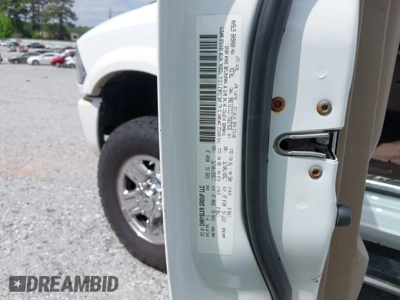 2012 Ram 2500 Laramie Longhorn with VIN 3C6UD5GL1CG121386, listed as a IAAI auction lot 42119700 with 207,173 mi miles and . Bid and sale history available at DreamBid. Image 9.