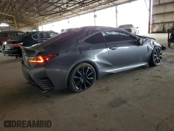 2015 Lexus RC 350 F Sport z VIN JTHHE5BC7F5005893, wystawiony jako Copart lot #53253015 z przebiegiem 107 217 mil mil oraz Szkody całkowita. Historia ofert i sprzedaży dostępna na DreamBid. Obrazek 3.