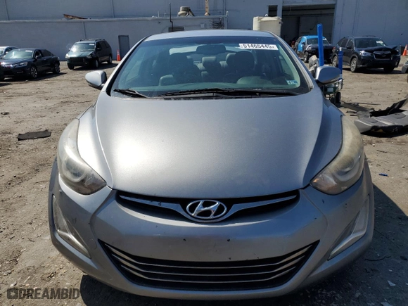 2015 Hyundai Elantra Limited with VIN KMHDH4AE7FU448597, listed as a Copart auction lot 51465445 with 134,500 mi miles and Salvage Title. Bid and sale history available at carsss.com. Image 5.