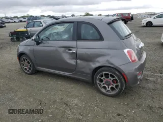 2013 FIAT 500 Sport with VIN 3C3CFFBR2DT726370, listed as a Copart auction lot 49909755 with 69,483 mi miles and Salvage Title. Bid and sale history available at carsss.com. Image 2.