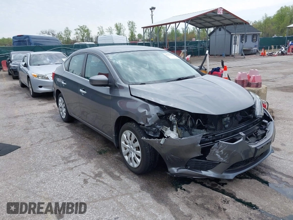 2019 Nissan Sentra SV with VIN 3N1AB7AP4KY322090, listed as a IAAI auction lot 41997982 with 64,328 mi miles. Bid and sale history available at carsss.com. Image 1.