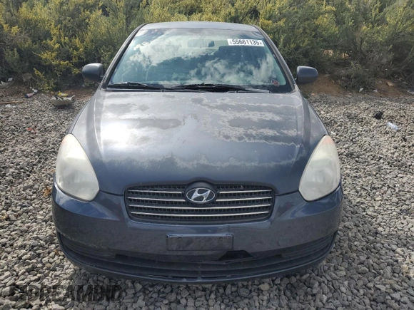 2011 Hyundai Accent GLS with VIN KMHCN4AC1BU616733, listed as a Copart auction lot 55661135 with 259,466 mi miles and Clean Title. Bid and sale history available at DreamBid. Image 5.