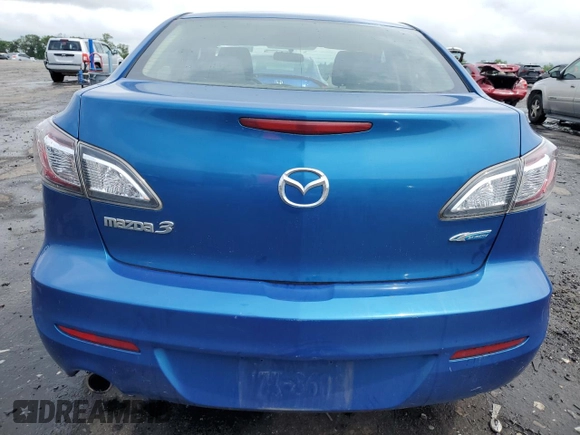 2012 Mazda 3 i Touring with VIN JM1BL1V80C1639773, listed as a Copart auction lot 54960165 with 99,366 mi miles and Salvage Title. Bid and sale history available at DreamBid. Image 6.