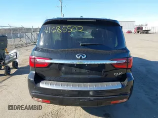 2018 Infiniti QX80 with VIN JN8AZ2NF7J9663781, listed as a IAAI auction lot 41685502 with 112,876 mi miles and . Bid and sale history available at DreamBid. Image 16.