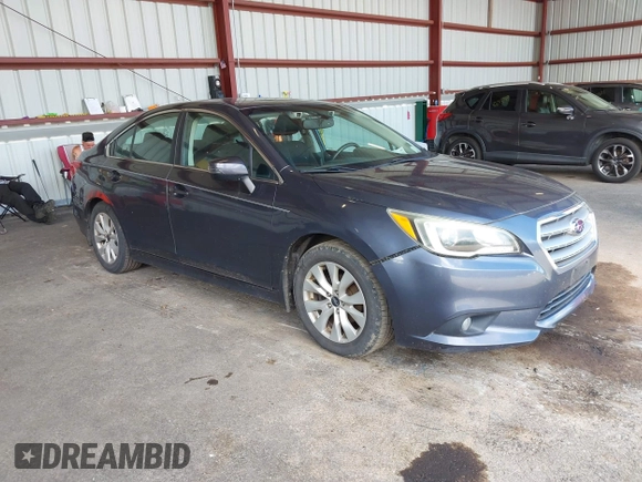 2015 Subaru Legacy Premium with VIN 4S3BNAH67F3034484, listed as a IAAI auction lot 42739051 with 106,414 mi miles and . Bid and sale history available at DreamBid. Image 1.