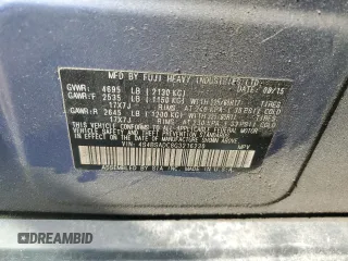 2016 Subaru Outback Premium z VIN 4S4BSADC8G3216230, wystawiony jako Copart lot #56553505 z przebiegiem 123 136 mil mil oraz Szkody całkowita. Historia ofert i sprzedaży dostępna na DreamBid. Obrazek 13.
