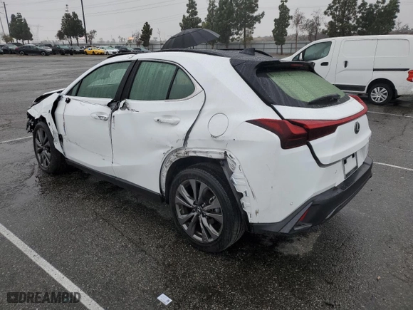 2023 Lexus UX with VIN JTHB6JBH9P2153442, listed as a Copart auction lot 43806805 with 36751 miles and Salvage Title. Bid and sale history available at carsss.com. Image 2.