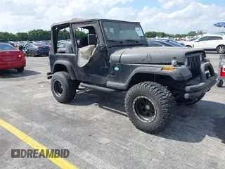 1994 Jeep Wrangler S with VIN 1J4FY19P7RP418580, listed as a IAAI auction lot 41899026 with 196,430 mi miles. Bid and sale history available at carsss.com. Image 1.