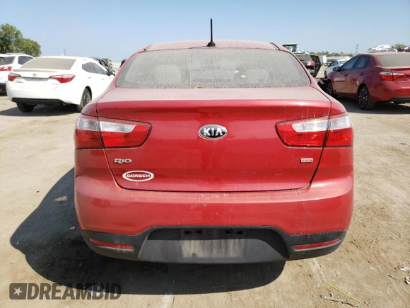 2014 Kia Rio LX with VIN KNADM4A35E6414155, listed as a Copart auction lot 49511115 with Not Provided miles and Non Repairable. Bid and sale history available at DreamBid. Image 6.