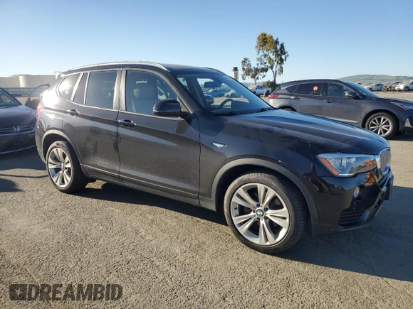 2016 BMW X3 xDrive28i with VIN 5UXWX9C53G0D70503, listed as a Copart auction lot 48084695 with 81,439 mi miles and Clean Title. Bid and sale history available at DreamBid. Image 4.