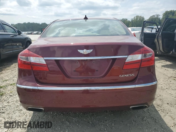 2013 Hyundai Genesis 3.8L with VIN KMHGC4DD7DU221907, listed as a Copart auction lot 68368624 with 118,708 mi miles and Clean Title. Bid and sale history available at carsss.com. Image 6.