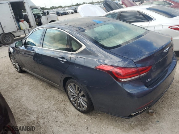 2017 Genesis G80 5.0L Ultimate with VIN KMHGN4JF4HU200082, listed as a Copart auction lot 77089784 with 63,158 mi miles and Non Repairable. Bid and sale history available at carsss.com. Image 2.