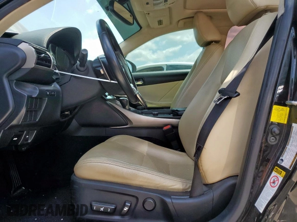 2014 Lexus IS 250 z VIN JTHBF1D21E5029539, wystawiony jako Copart lot #59970435 z przebiegiem 154 326 mil mil oraz Szkoda całkowita • Salvage title. Historia ofert i sprzedaży dostępna na DreamBid. Obrazek 7.